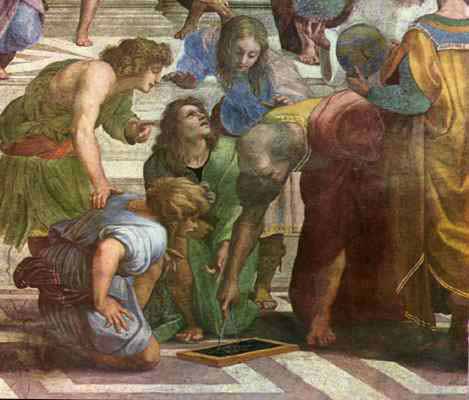 La scuola di Atene (particolare)